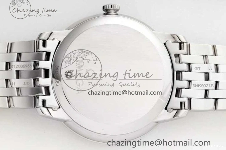 0123 De Ville SS DIWF 1:1 Best Edition Gray Dial SS Markers on SS Bracelet MIYOTA FlexibleFit 7851